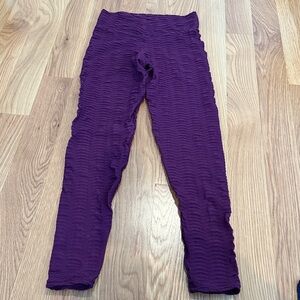 Booty by Brabants Dark Purple Açaí Textured Leggings